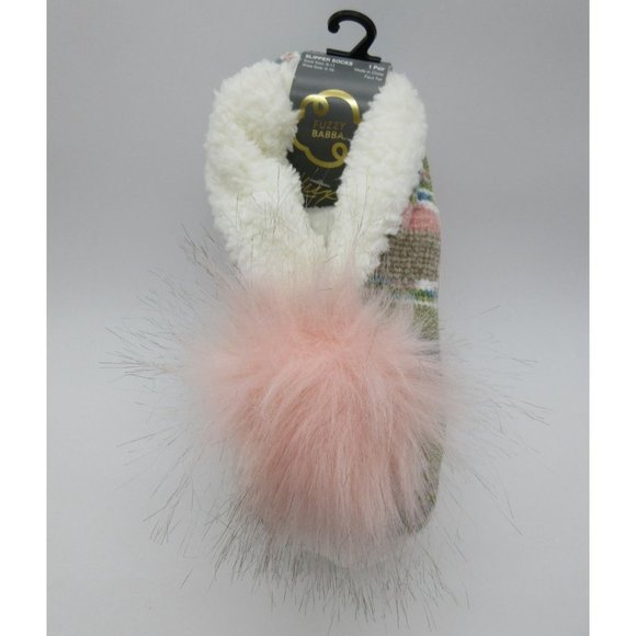 Fuzzy Babba women's pom pom slipper socks‎ - Picture 1 of 8